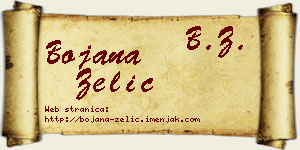 Bojana Zelić vizit kartica